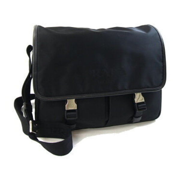 Prada Shoulder Bag Black Crossbody Messenger - Picture 1 of 8